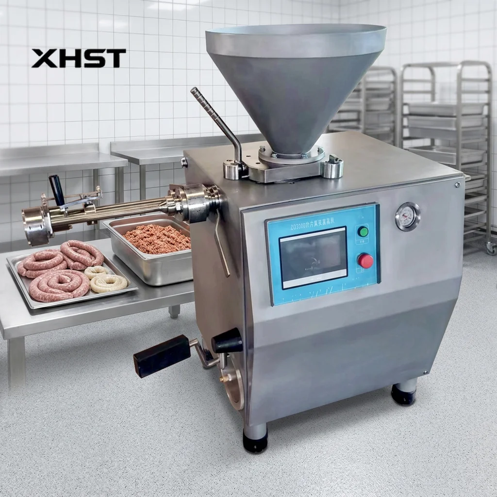Vacuum Sausage Stuffing Making Machine Sausage Filling and Twisting Machine Enema Filling Quantitative Knotting Machine