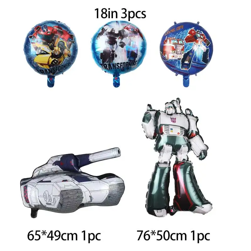 Transformers Theme Balloon Boy Birthday Party armour Mask Ballon Baby Shower home garden Decorations