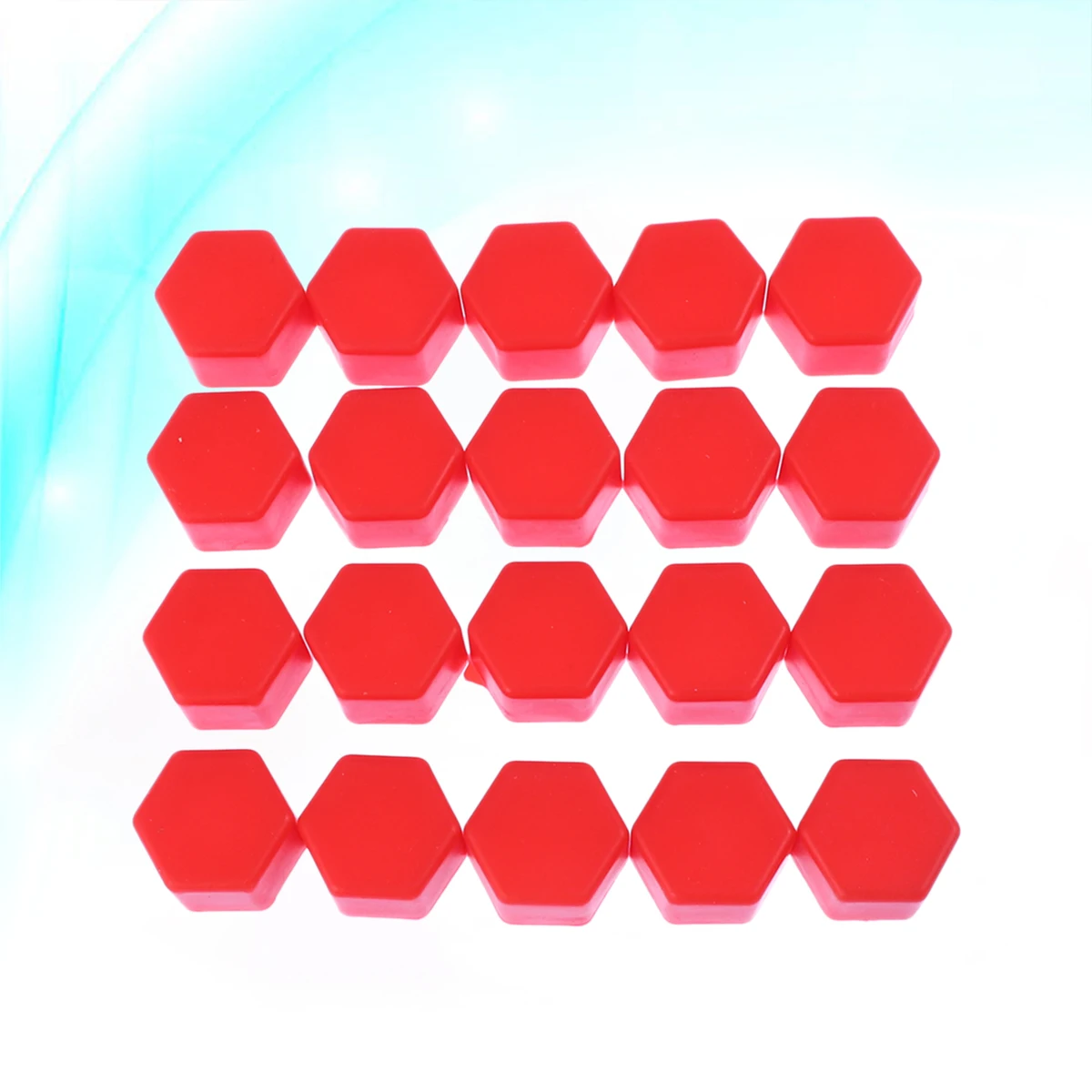 

20Pcs Wheel Bolt Caps 21mm Red Tough Rub Resistant Enhance Wheel Finish Easy Fit Multiple Colors Lug Nut Covers