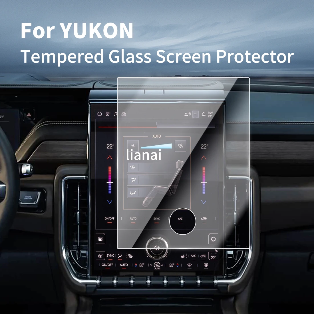 

Защитная пленка для экрана GPS-навигатора GMC Yukon 25-26, закаленное стекло, автомобильные наклейки, аксессуары для транспортных средств