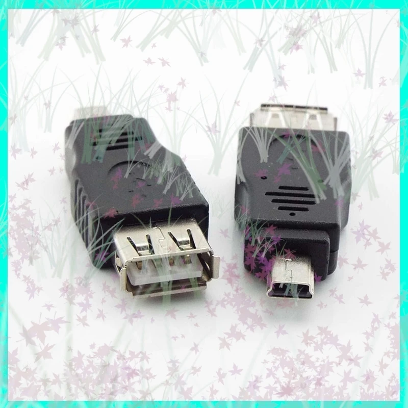 USB 2.0 A To Mini B 5-Pin Male Adapter For Android Mobile Mini Type-A B Jack Splitter Smart Phone OTG Universal Converter E3