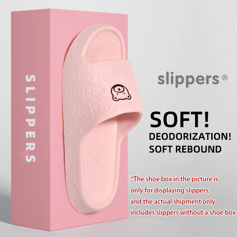 Summer Home Use EVA Slippers for Women Cute Cartoon Design Indoor Comfortable Slip-On Shoes