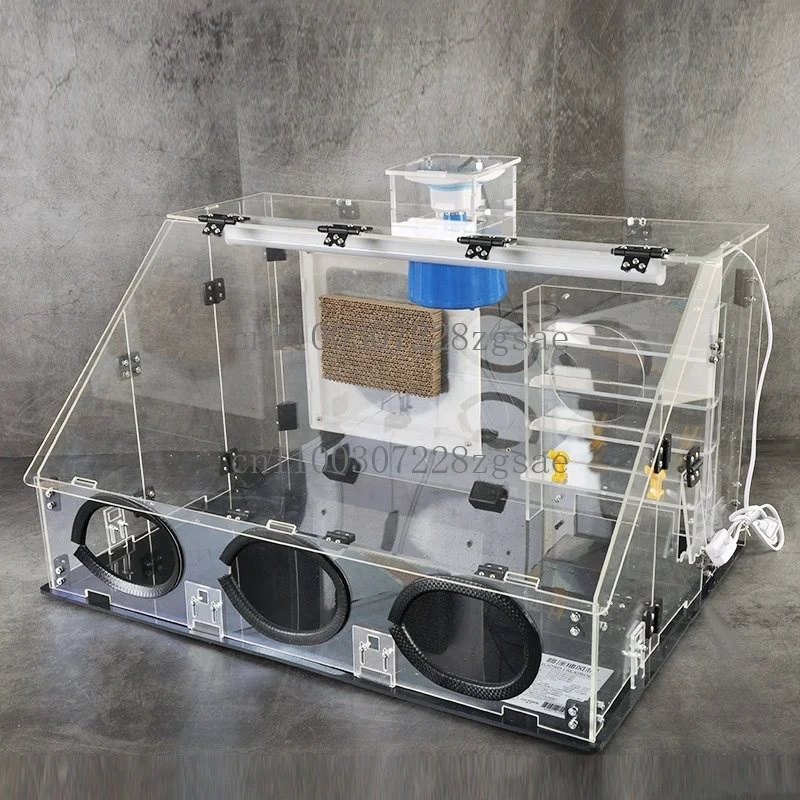 Spray box manual model coloring workbench closed paint exhaust fan exhaust cabinet spray box/in stock