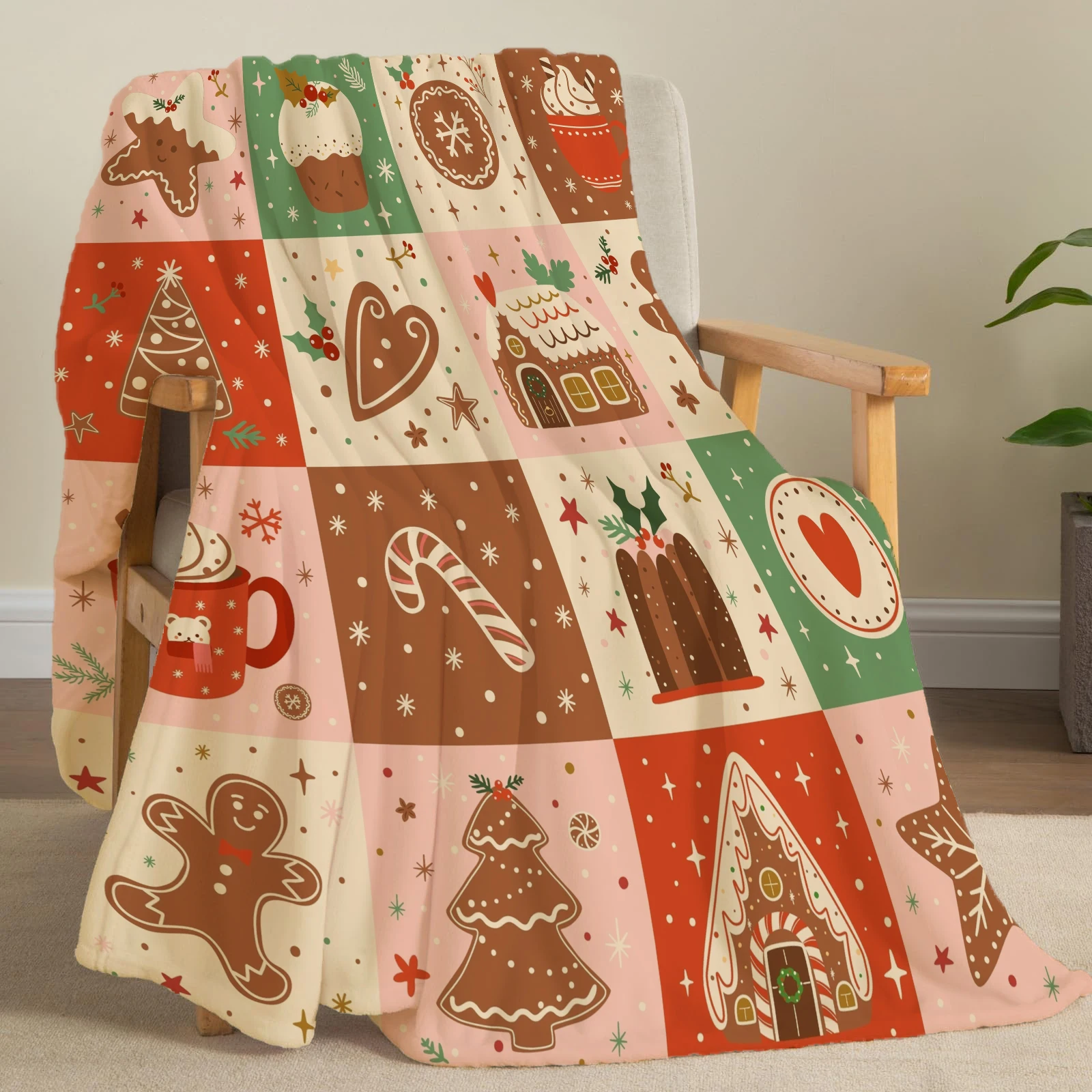 Weihnachten Kreative Überwurfdecke Flanell Druck Decke Super Weiche Gemütliche Sofa Nickerchen Decke Home Decke Perfektes Zuhause Geschenk für Sie