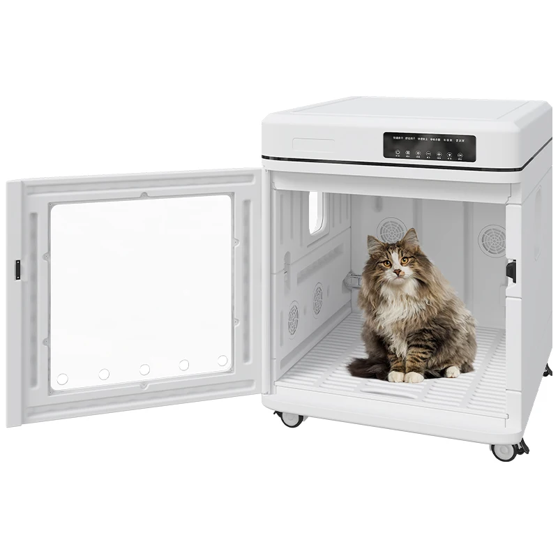 

DZ WJW CJM Advanced OKKPETS 130L Folded Automatic Pet Hair Drying Machine Professional Cat Hair Dryer Box Pet Dry Room for Dog