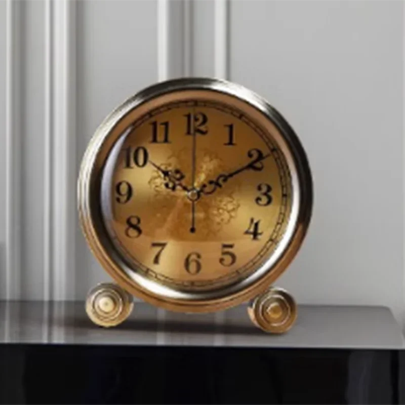 Antique Desktop Digital desk clocks Vintage Office Living Room Desk Clock Small Horloge De Table Home Decoration Luxury ZY50TZ