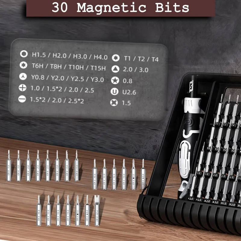 Jeu de tournevis de précision avec pince à épiler, kit d'outils de réparation, téléphone, ordinateur portable, PC, appareil photo, console de jeu, lunettes