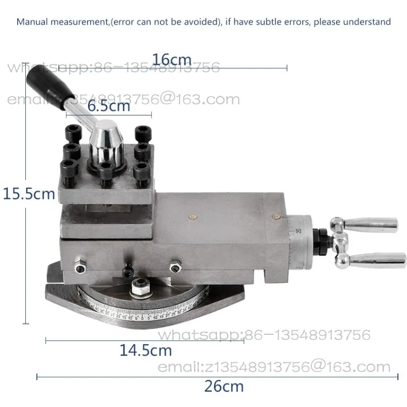 AT300 Quick Change Lathe Tool Holder Mini Metal Lathe Accessories 80mm Stroke