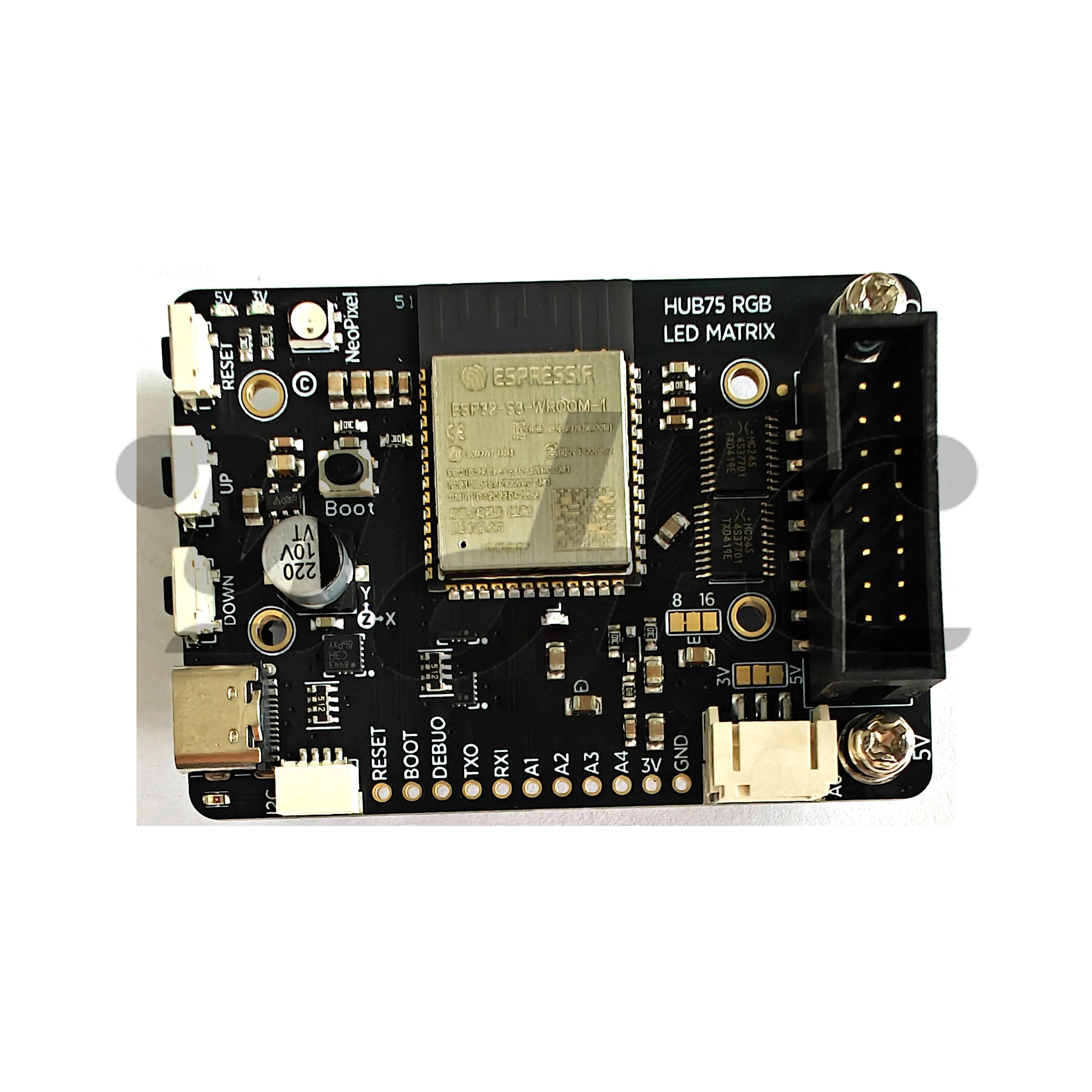 WiFi Bluetooth Matrix Adafruit 5778 Entwicklungsboard Adafruit Matrix Portal S3 – Internet-Display-Treiber Mit CircuitPython, Ideal Für LED-Projekte CircuitPython Internet Display Treiber HUB-75 Display Aansluiting WiFi Bluetooth Matrix Adafruit 5778 Entwicklungsboard Adafruit Matrix Portal S3 – Internet-Display-Treiber Mit CircuitPython, Ideal Für LED-Projekte CircuitPython Internet Display Treiber HUB-75 Display Aansluiting