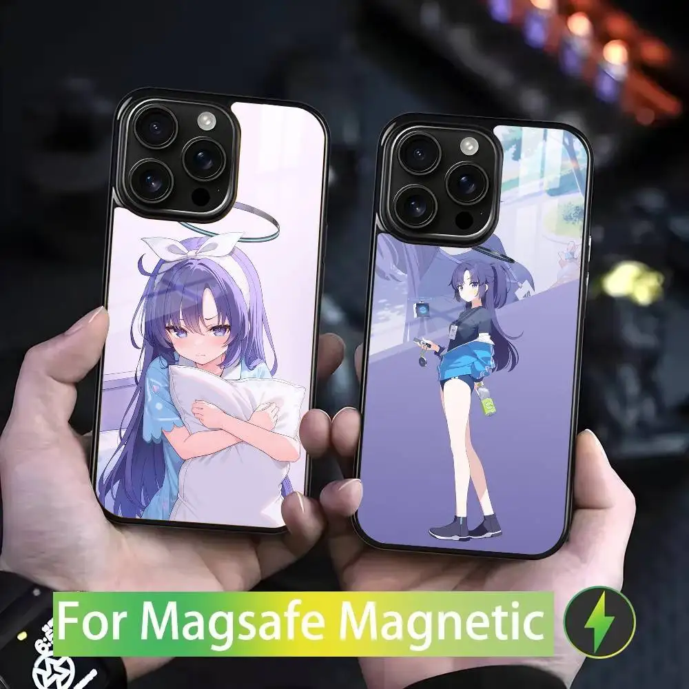 

H-Hayase Y-Yuuka For iPhone 17,16,15,14,13,12,11,Pro,Max,Plus,Mini,SE4,E Magnetic Magsafe Wireless Charging