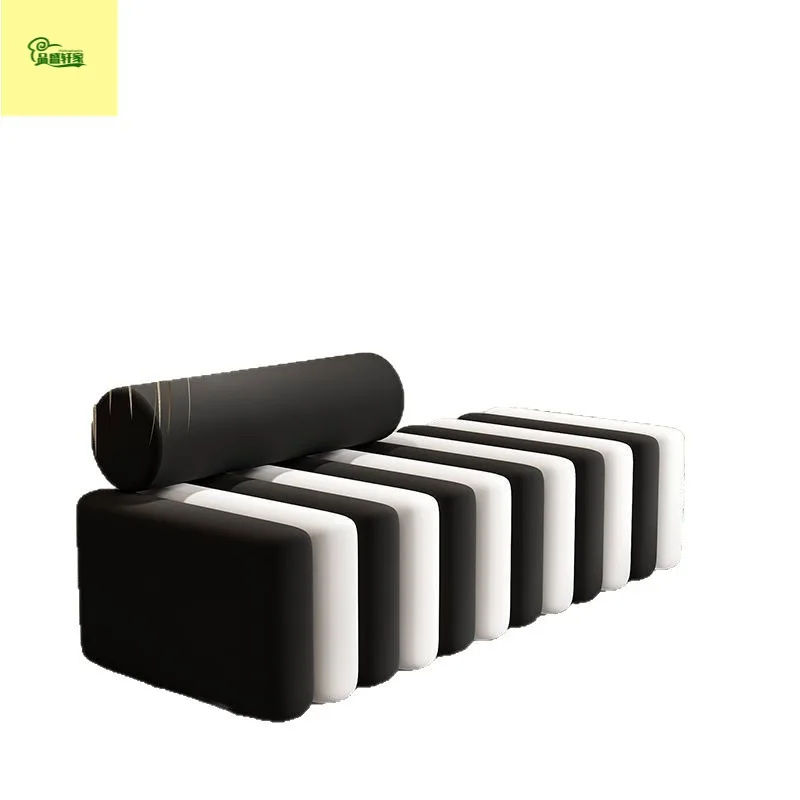Light luxury home shoe change home clothing store sofa long strip rest  bedroom bedside stool cloakroom shoe stool