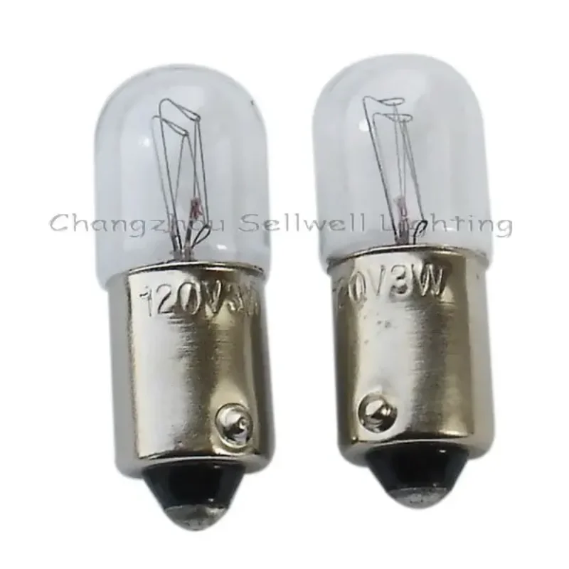 Miniature Lamp Bulbs Lighting Ba9s T10x28 120v 3w Ce A102 2025-03