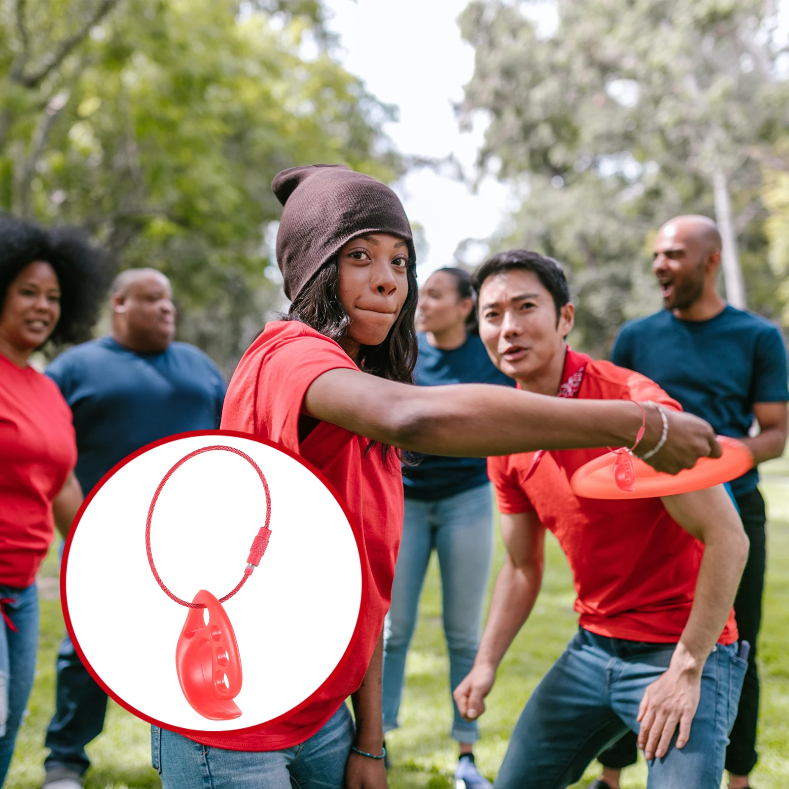 

2Pcs Flying Disc Clips Unique Structure Design Convenient Hanging Disc Carrier for Portable Storage and Outdoor Play