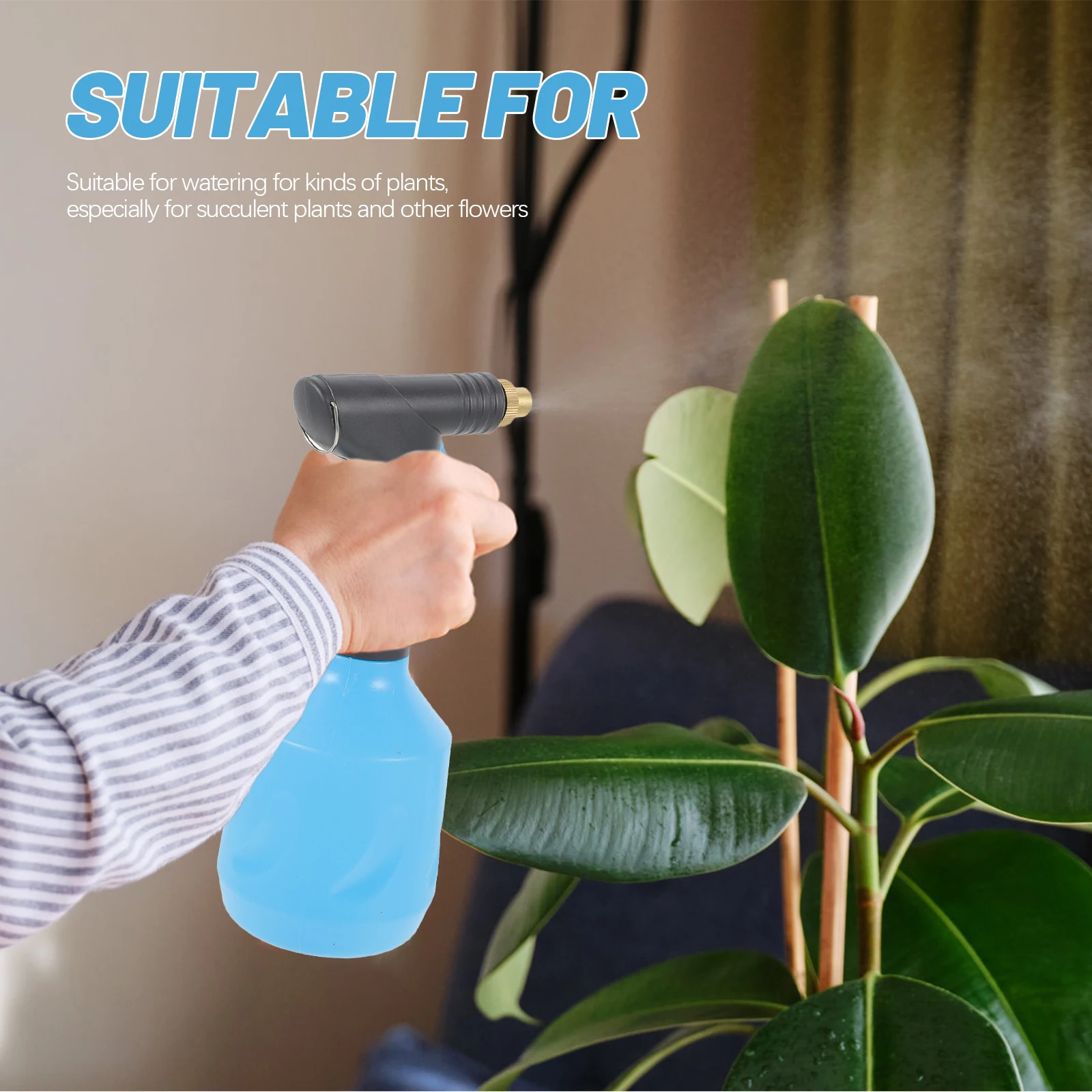 

Spray Bottle Refillable Empty Garden Watering Sprayer For Plants Flowers Succulents Leakproof Design Press Trigger Easy Use