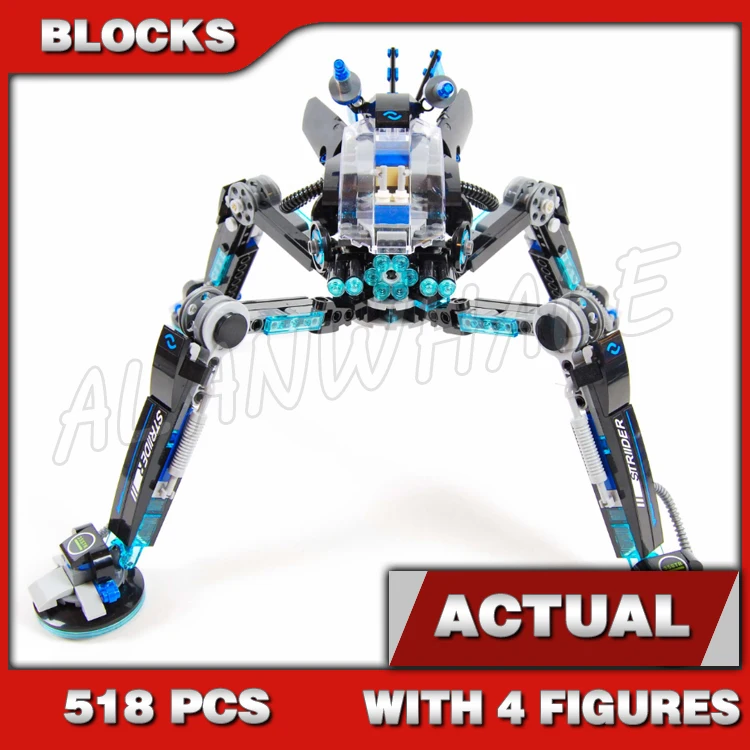 

518pcs Shinobi Water Mech Hover-pad-style Feet Shark Soldiers 10715 Building Blocks Toys Compatible With Mode