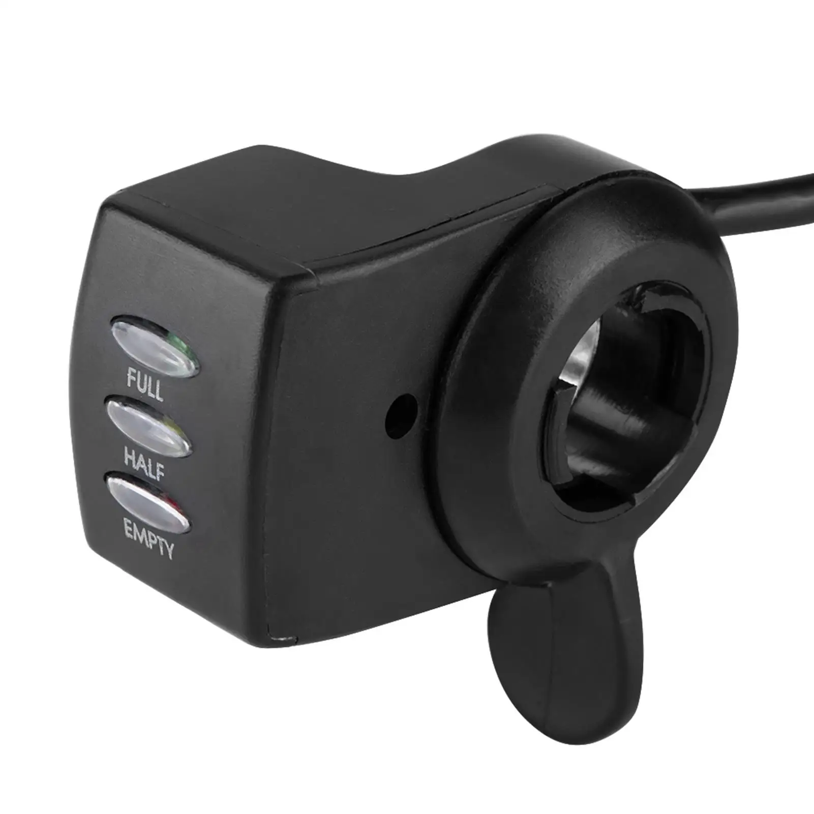 36V Electric Bike Thumb Throttle with Battery Power Display - E-Bike Speed Handle Grip & Scooter Twist Gas Control