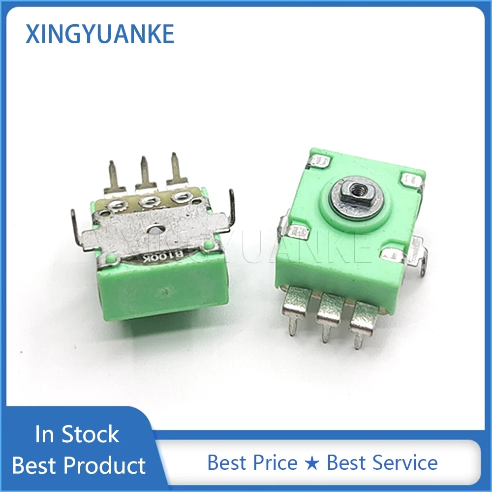 2PCS Digital Potentiometer 5-Pin B100K Bend Foot 3+2 Feet DSP Radio Tuning Potentiometer