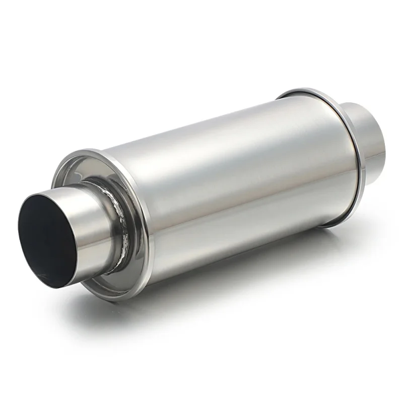 

Factory Direct Price Racing Round Exhaust Muffler Auto Exhaust Pipe Stainless Steel Accept Customer Logo Customizable