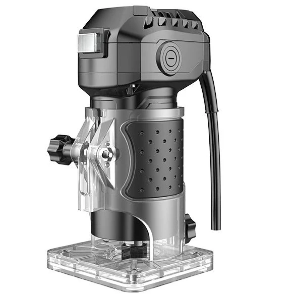 

500W 32000rpm Wood Electric Hand Trimmer Woodworking Engraving Slotting Trimming Hand Carving Machine Wood Router Joiners Set