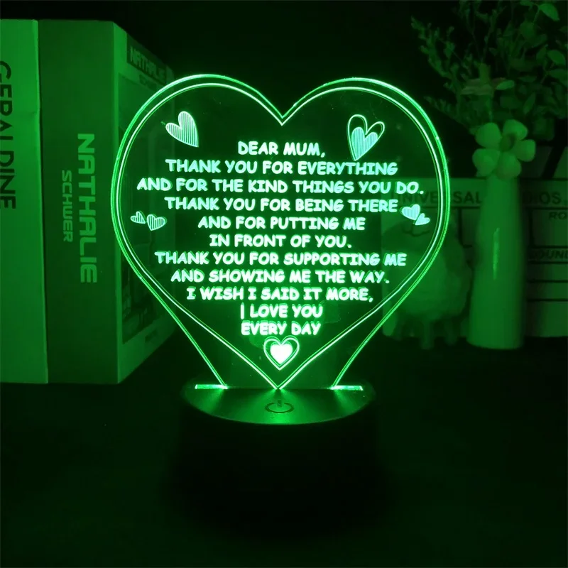 Love Nightlight Alarm Clock Base Nightlight Dropship Projector Decoration Color with Remote Directly Supply Children Anniversary