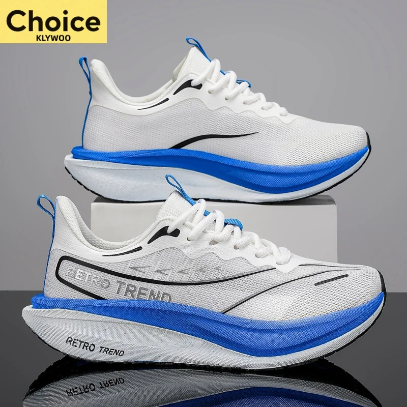 Running Shoes Carbon Board Profession Marathon Men Sports Breathable Lightweight Women's Comfortable Athletic Nonskid Sneakers