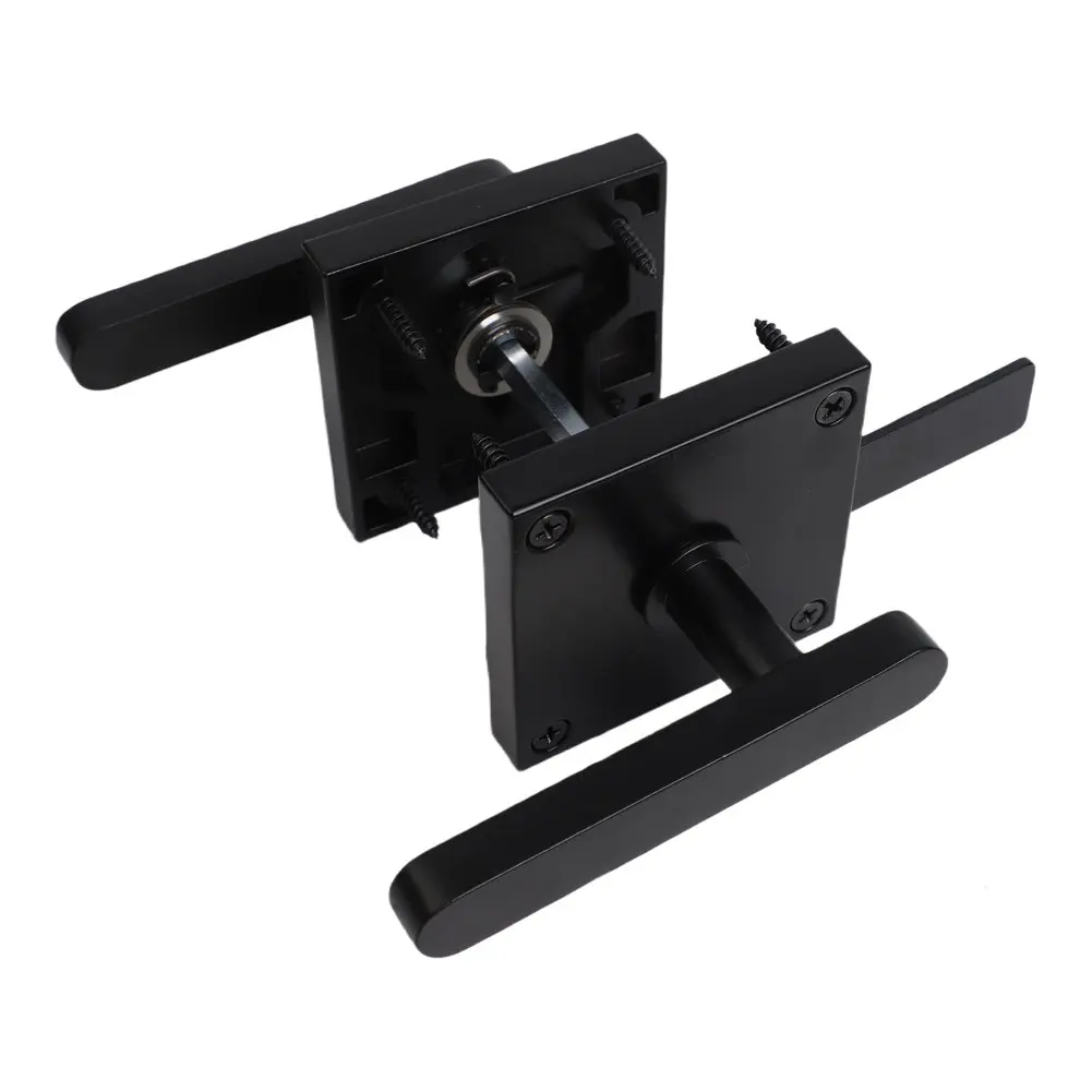 For Double Sided Aluminum Barn Door Latch with Pin Lock Safe Closure and Accessibility from Inside and Outside