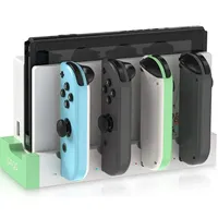 IPEGA PG-9186 Joycon Charging Dock Station for Switch&OLED - Charges Up To 4 Controllers, Compatible with Switch and OLED Model