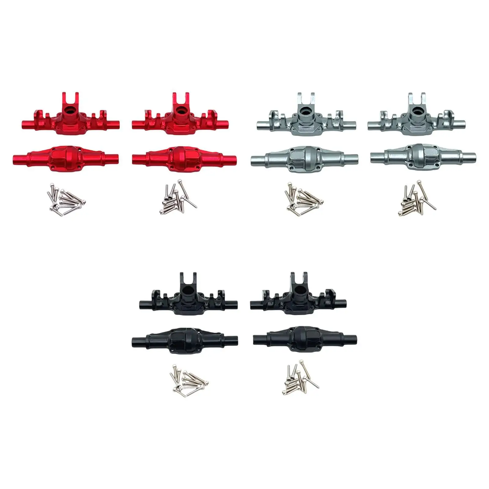 

Комплект корпусов передней и задней осей из прочного алюминия с винтами, легко устанавливается, модифицирован для SCX24 Fcx24M, аксессуары для краулеров 1/24