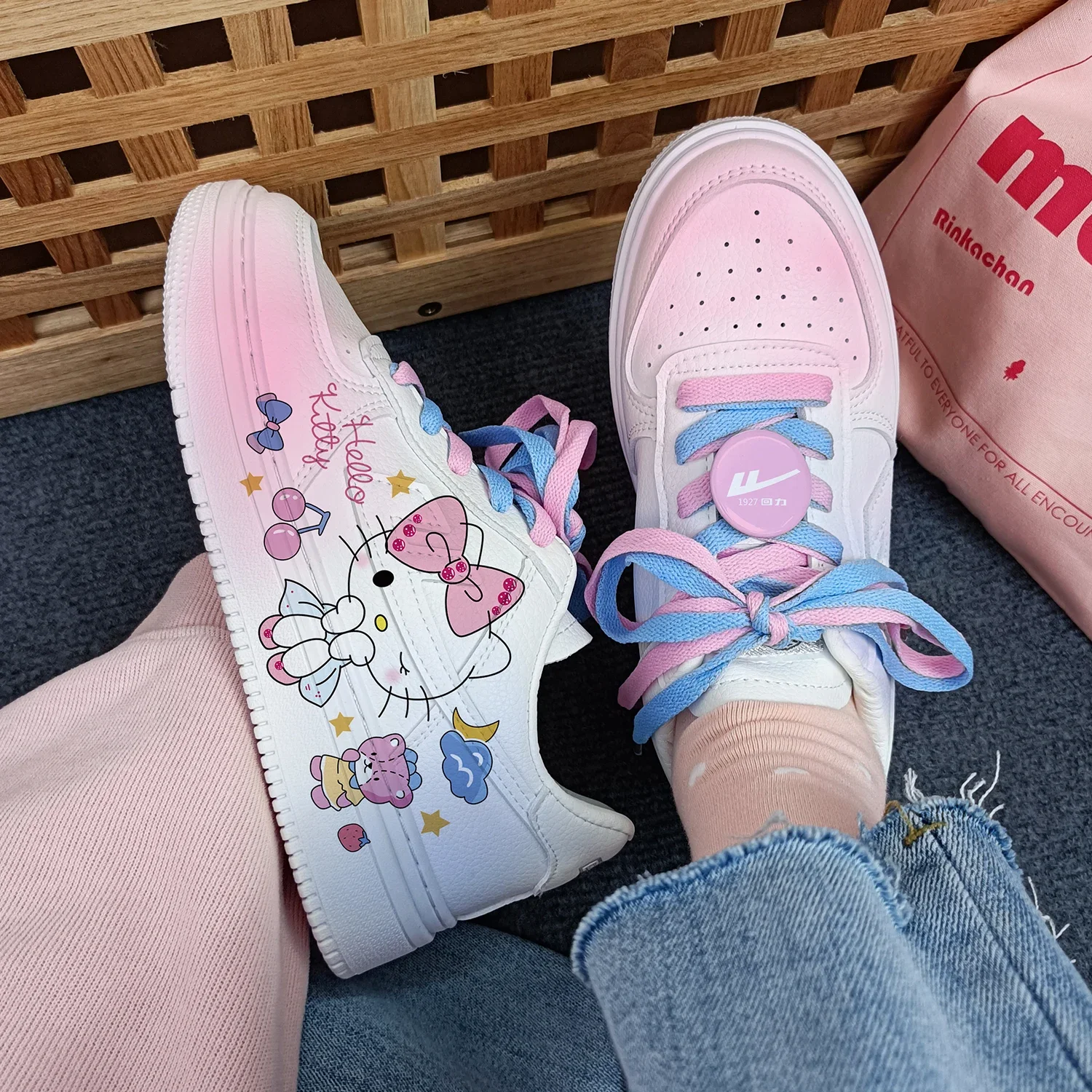 New cartoon Kuromi   princess cute Casual shoes soft sports shoes for girlfriend gift EU size 35-44