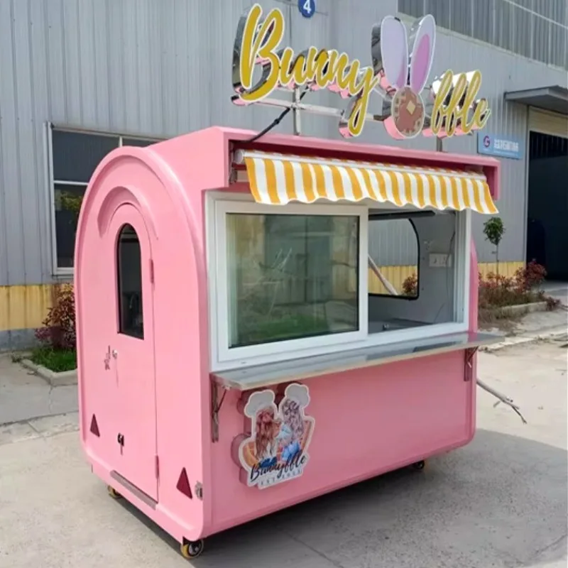 

Heavy Duty Street Food Van Mobile Cuisine Cart Dining Truck Vending Business Solution