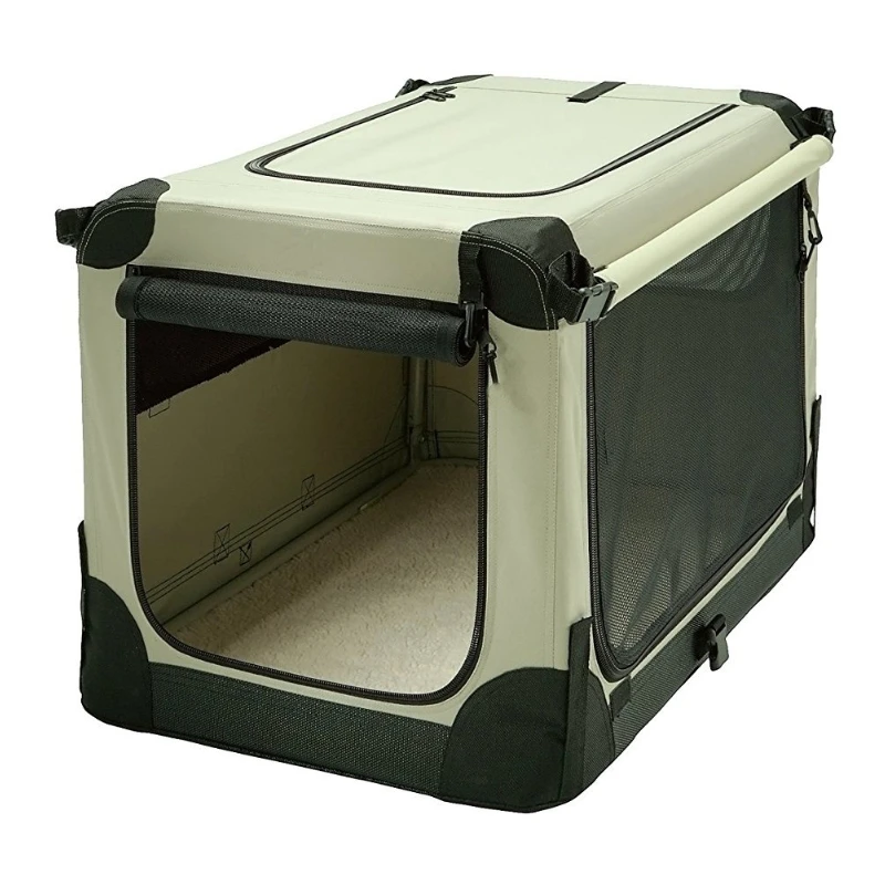 

Pet steel pipe bag different colors Oxford cloth material Pet tent foldable straight bone steel frame