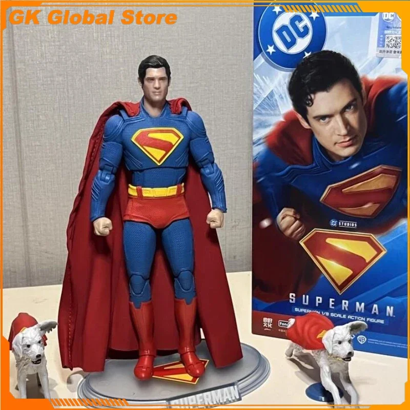 

19cm Original New Superman Anime Figure Peripheral PVC Model Joint Action Puppet Decoration Ornaments Kids Birthday Gifts Toys