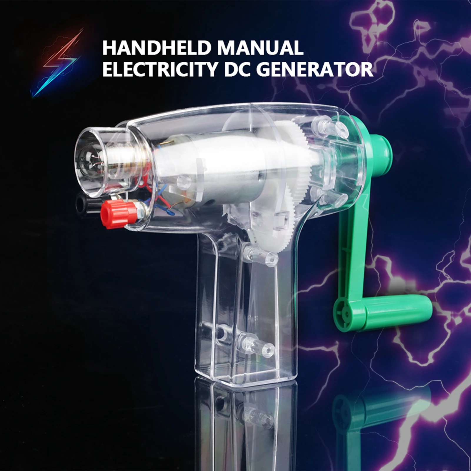 Hand Crank Driven Electricity Generator Mechanical Emergency Power Supply
