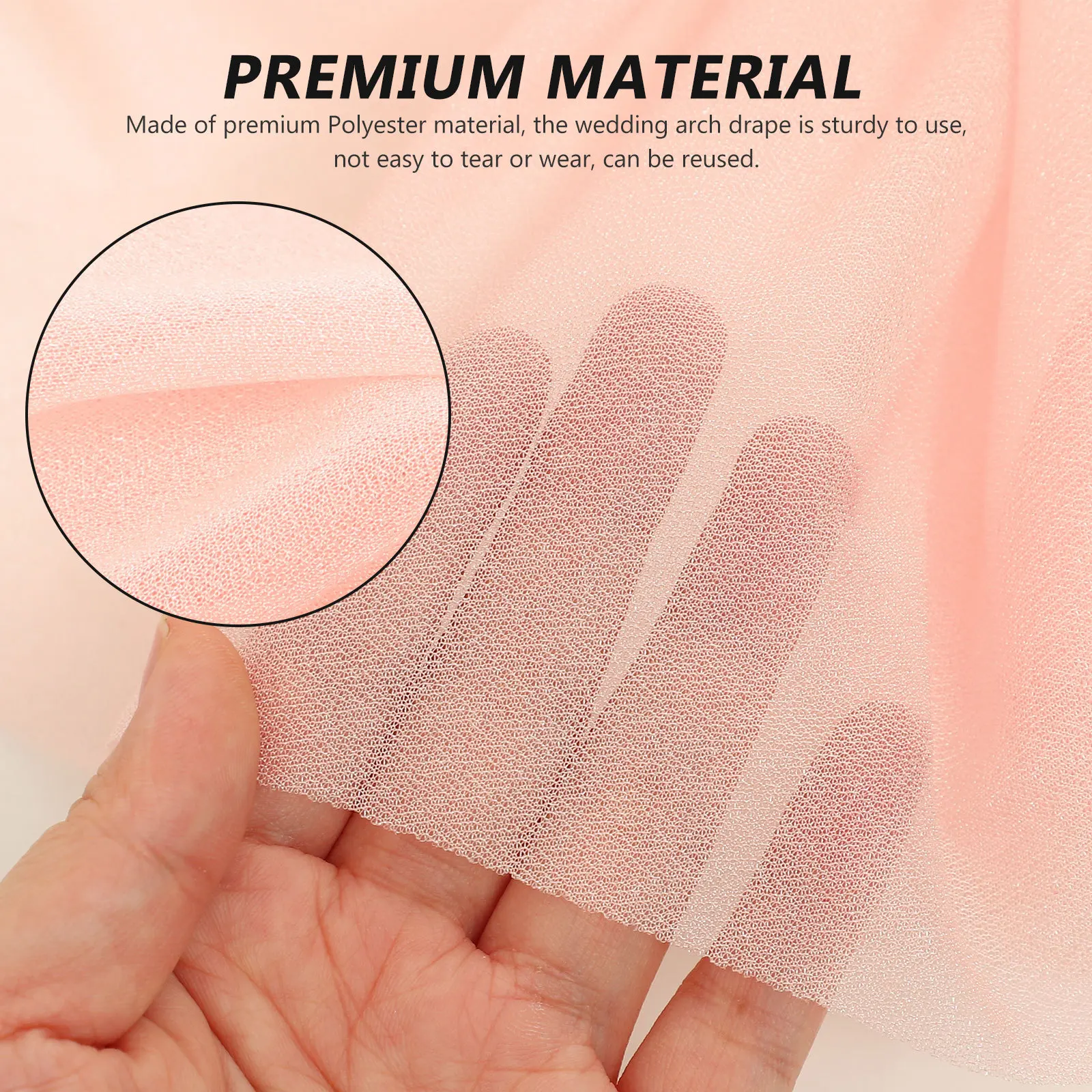 

Wedding Arch Drape Sheer Chiffon Fabric For Ceremony Party Decoration Ceiling Backdrop Curtain Home Decor Supplies