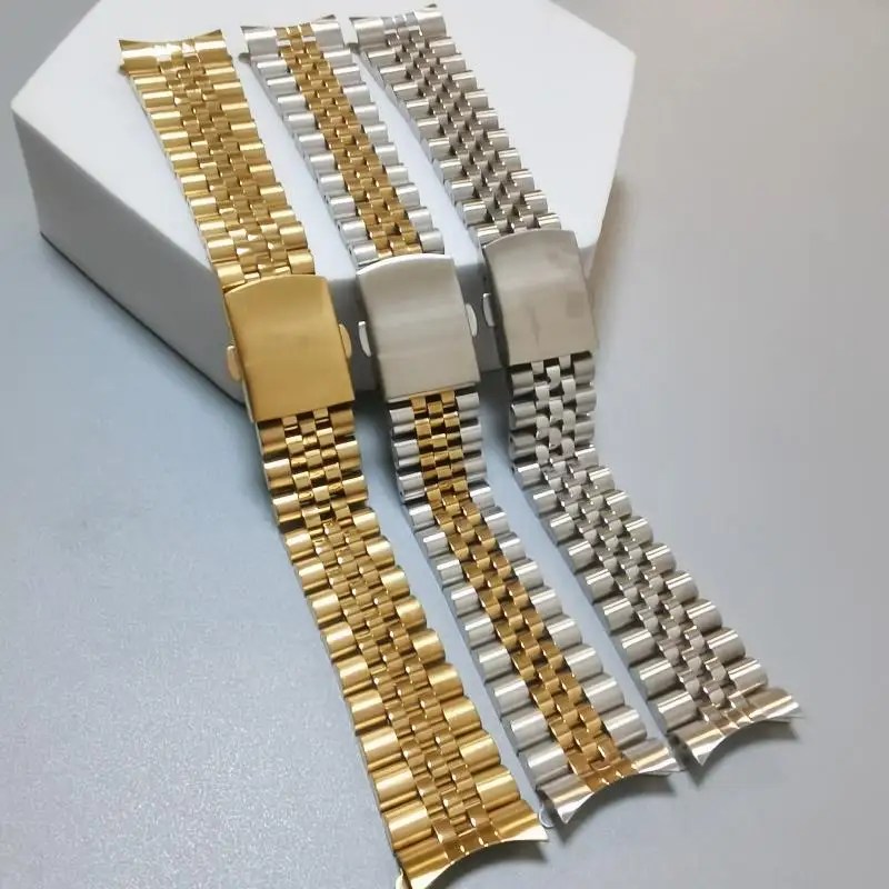 18mm 19mm 20mm 21mm 22mm acciaio inossidabile 316L cinturino universale curvo con cinturino per orologio Jubilee adatto per orologio SKX RLX
