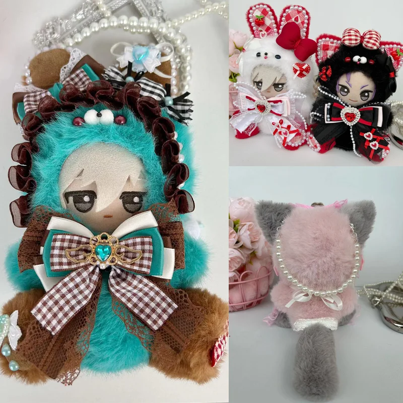 10cm Nunu Doll Exquisite Handmade Custom Clothing 10cm Cotton Doll Outdoor Handbag No Attribute Kawali Lucifer Gorgeous Clothing