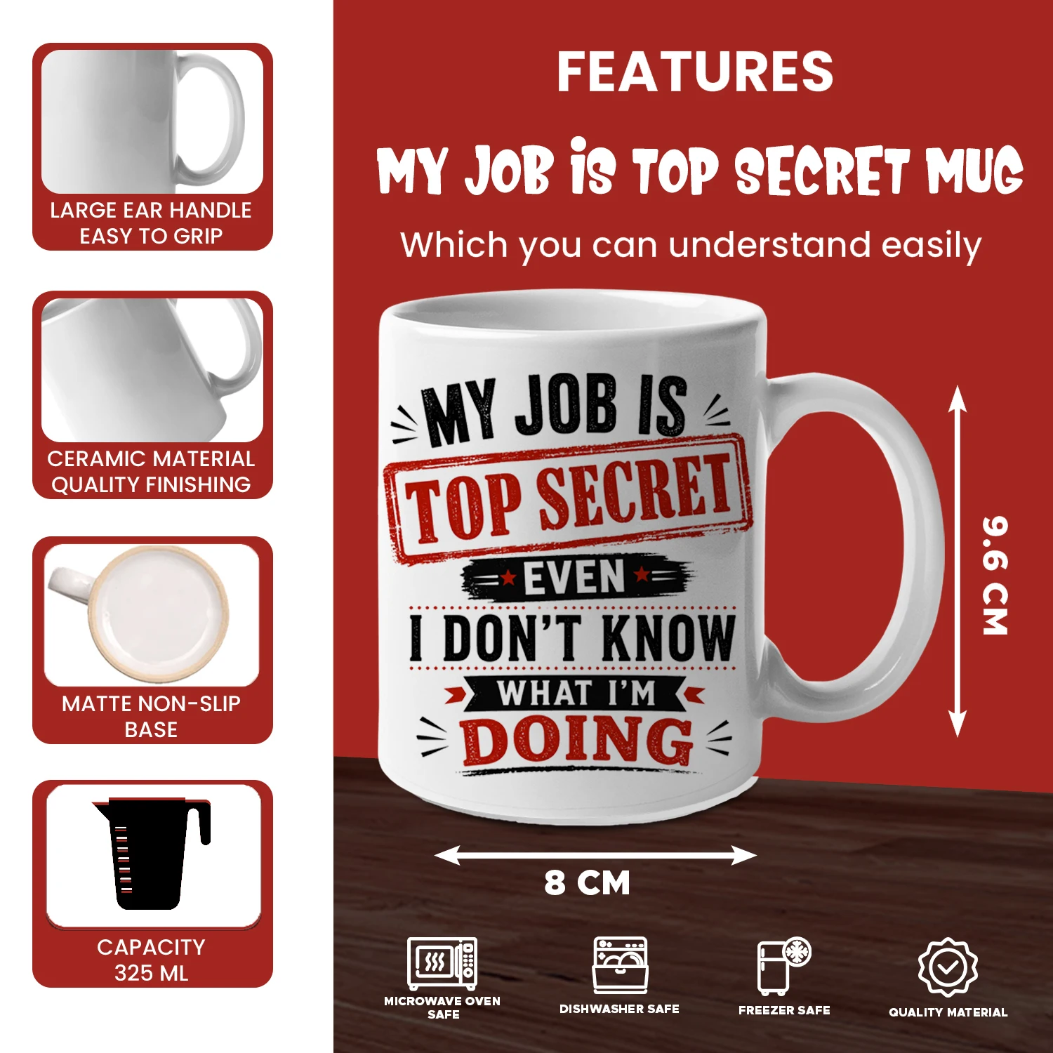 Caneca de Café Engraçada 'Meu - Coffee And Tea Quotes Funny avaliação e preço