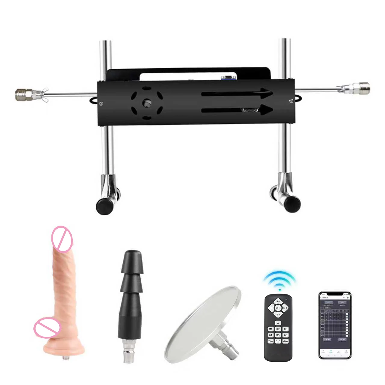 FREDORCH New  Sex Machine, App Control 200W Turbo Gear Power Love machine with Dildo for adults Masturbation,1-15cm strocke sex