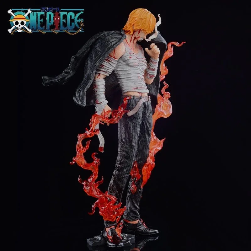 Nuovo 28cm One Piece Blood Sanji Figure collezione Anime modello in Pvc statua mille Sunny Zoro rufy Going Merry Mini figurine