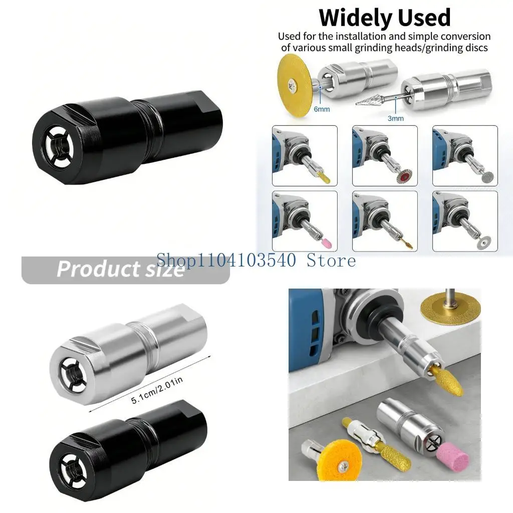 02DC Angles Grinder Modified Adapter Converts To Straight Grinder For DIY Projects