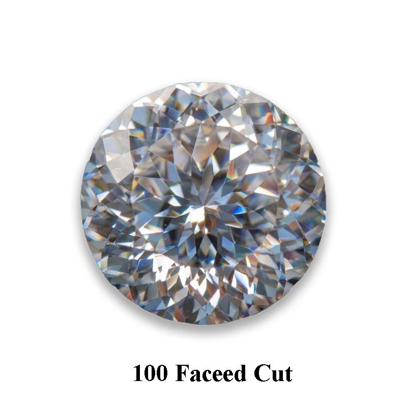 

Moissanite Loose Wholesale 1.0-5.0ct 100 Faceed Cut Gemstones D Color for Charms Jewelry Making Materials With GRA Certificate