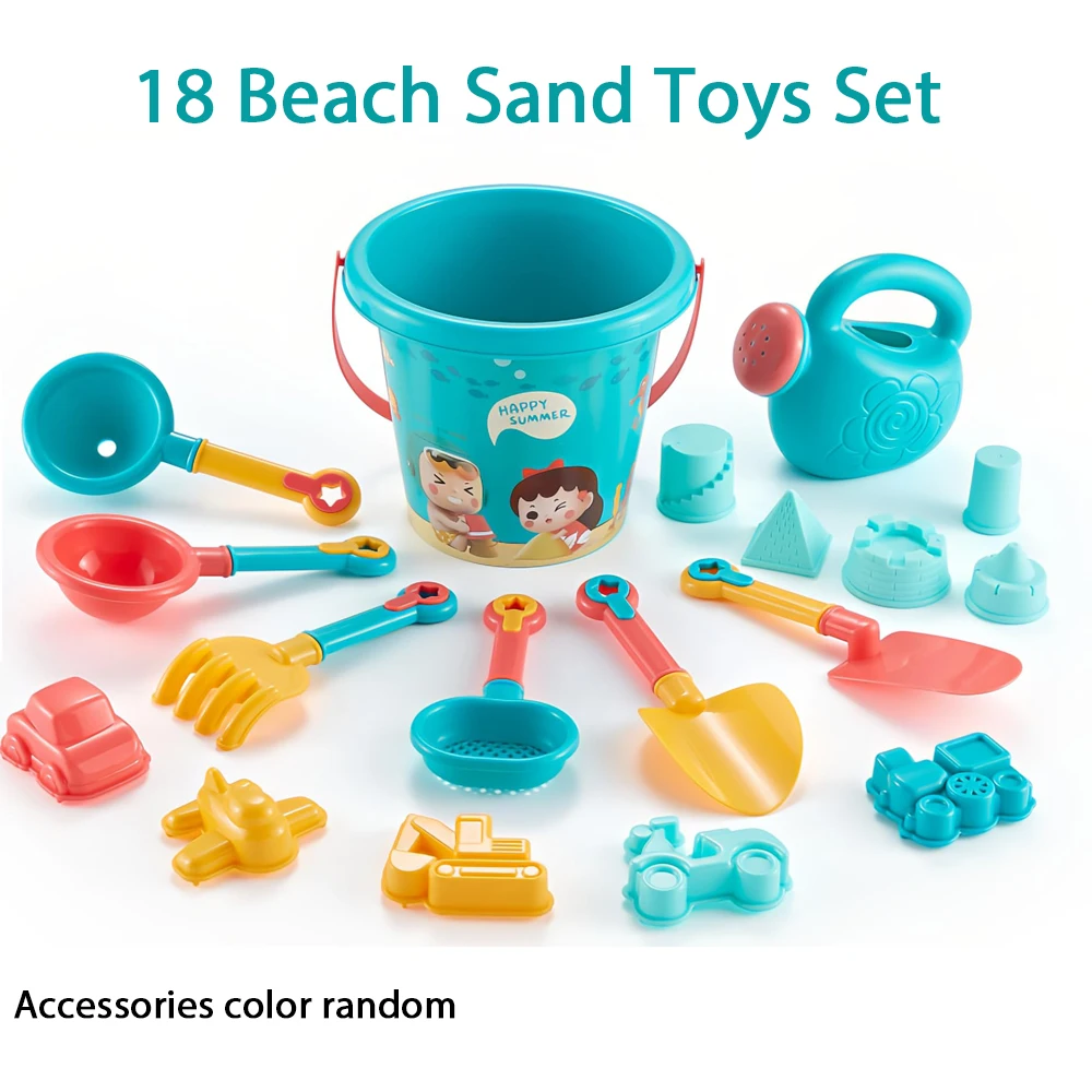 18-Piece Beach Sand Toy Set -  - đánh giá và giá Kids Outdoor Nature Play