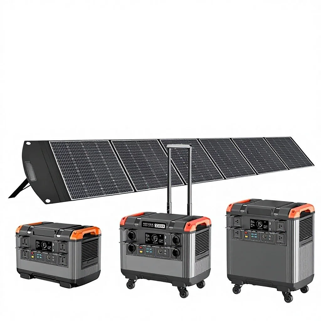 400W Solar Panel Folding Pack Outdoor Portable Photovoltaic Panel Compatible 3000W Energy Storage Power Supply Black/Orange/Gray