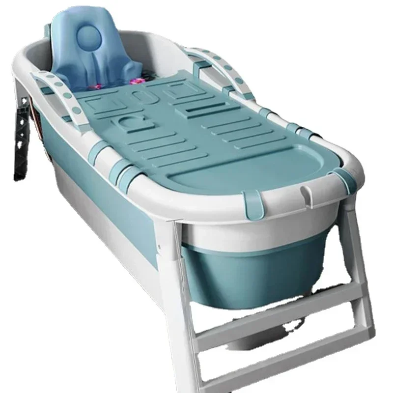 

Mobile Collapsible Bathtub Grab Support Adult Folding Bathtub Portable Bath Barrel Baignoire Pliable Adullte Bathtub