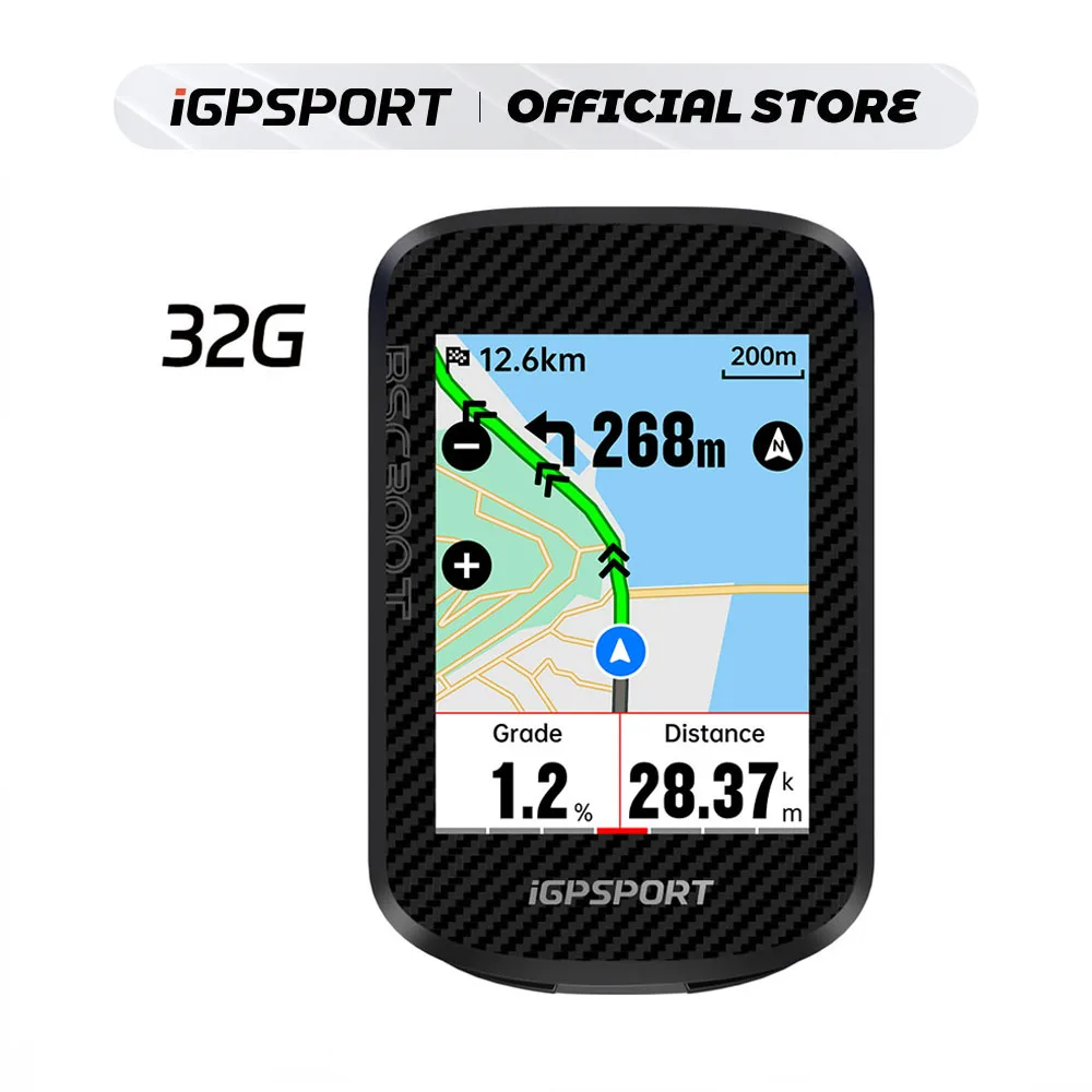 iGPSPORT BSC300T Велосипедный компьютер с сенсорным экраном Глобальная красочная карта Беспроводной велосипедный компьютер Поддержка электронного велосипеда