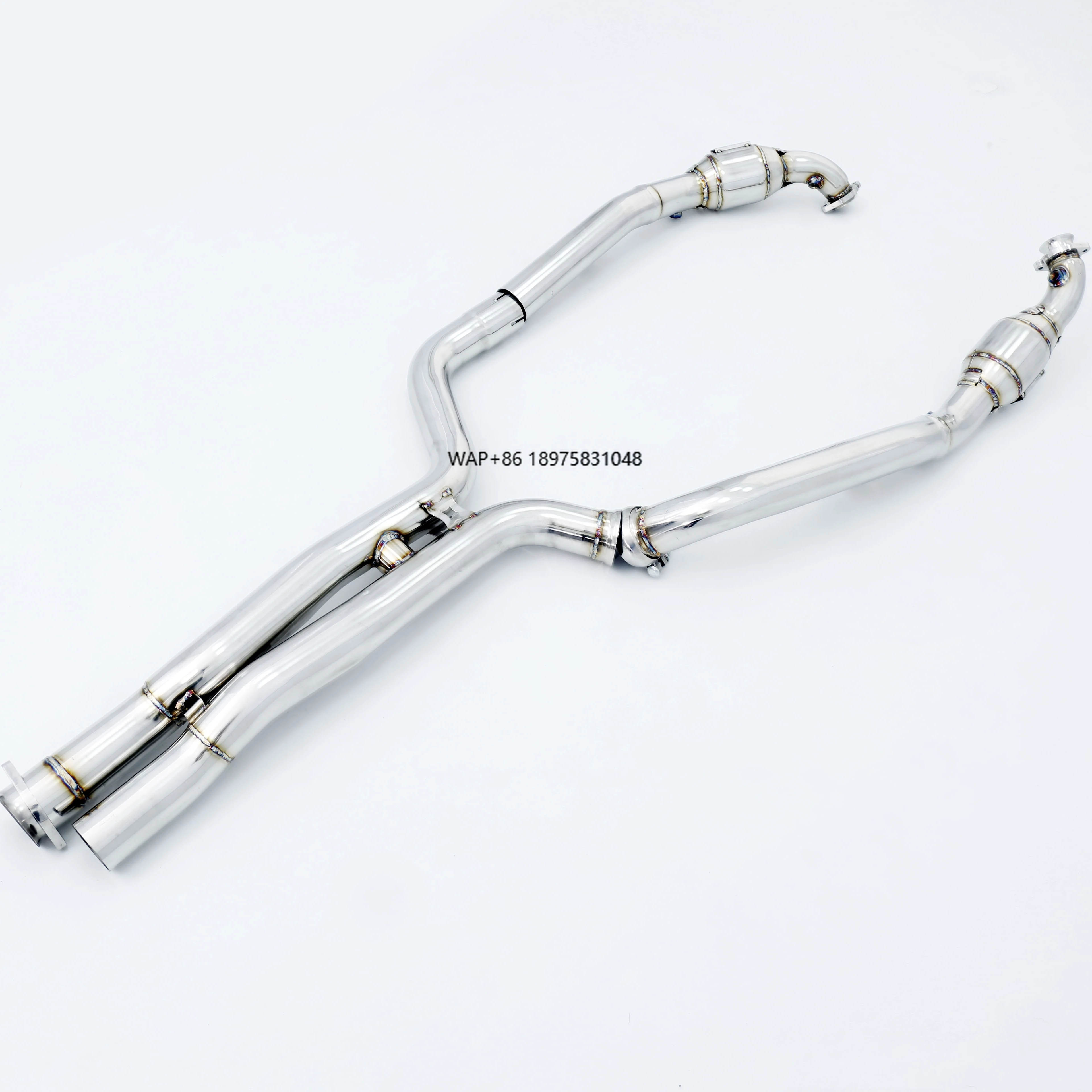 

Factory Highflow Race Catless Decat Downpipe Heatshield for M156 6.2L C63 E63 S63 CLS63 CL63 ML63 Stainless Steel