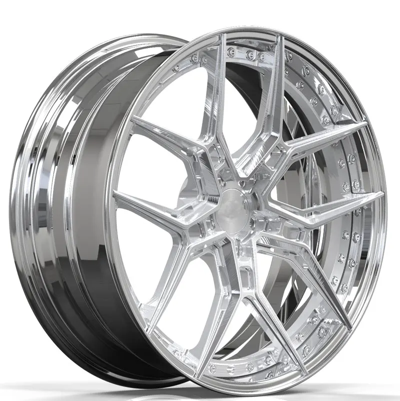 

Custom Forged 2-piece Polished Lip 5x112/114.3/120 17-22inch Forged Wheels For Mercedes Benz M3 M4 M5 M8 E90 F30 G20