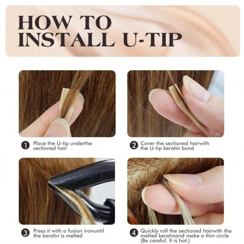 U Tip Hair Extensions Echt haar Blond Natuurlijk Echt Natial Hair Extensions 1,5 cm Keratine Haarcapsules 50 stuks 30 g 50 g 12-24 inch