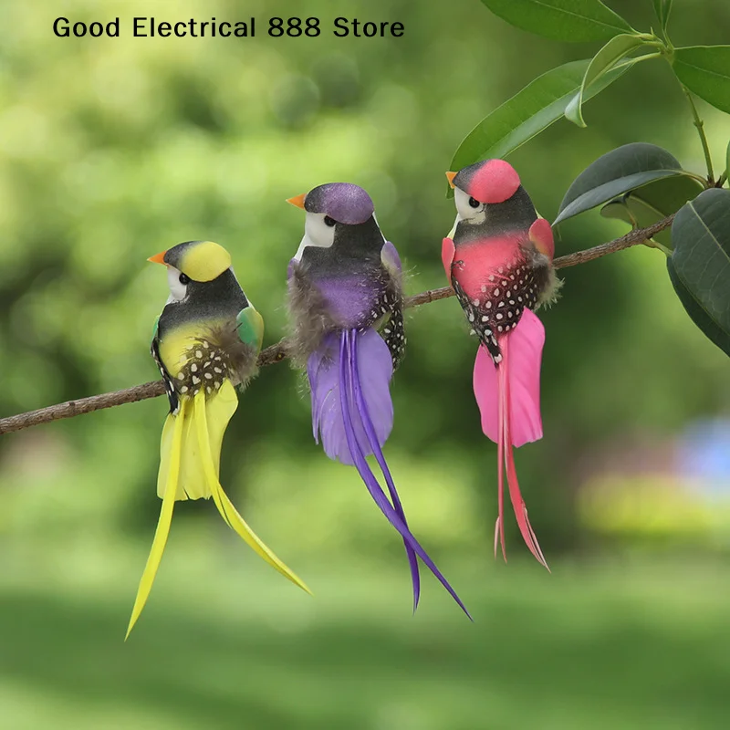 Swallow Tail Bird DIY Garden Accessories Miniature Simulation Bird Statue Figurines For Landscape Home Wedding Craft Decorations
