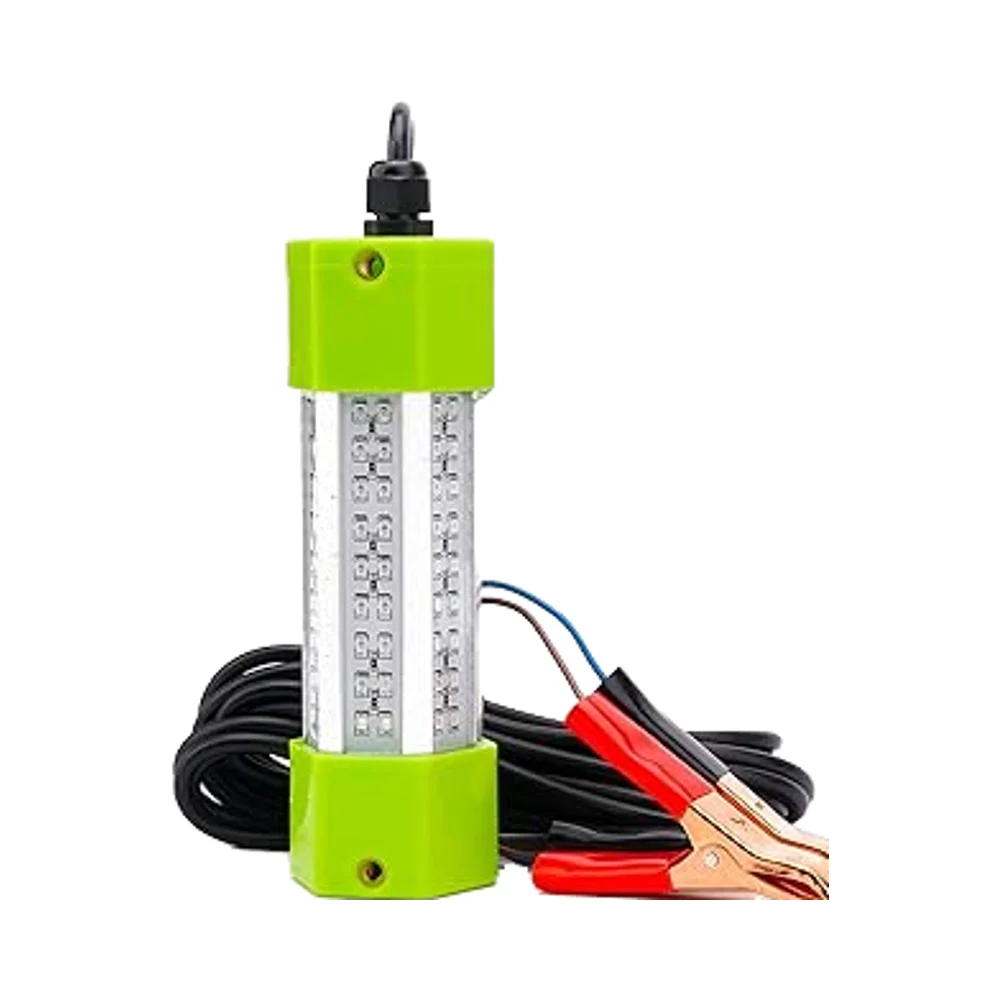 

Waterproof Aluminum LED Fishing Lamp 6000K Daylight Submersible IP68 Rechargeable 100m Dimmable Boat Fish Lighting